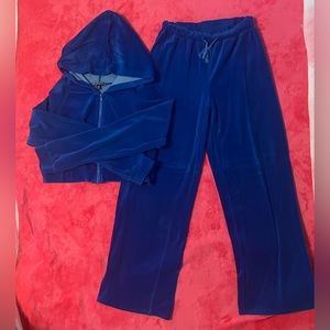 ✨💙 ROYAL Y2K DREAMS VELOUR TRACKSUIT 💙✨